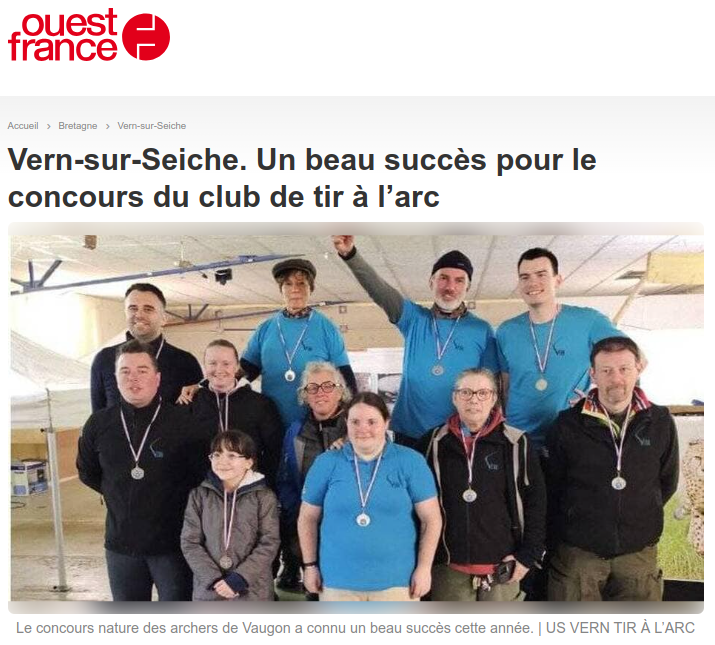 Capture d'écran de l'article de Ouest-France